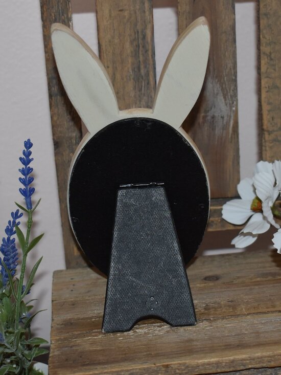 Small Bunny Rabbit Ears Mirror Whimsical Cottage Decor - Picture 6 of 8